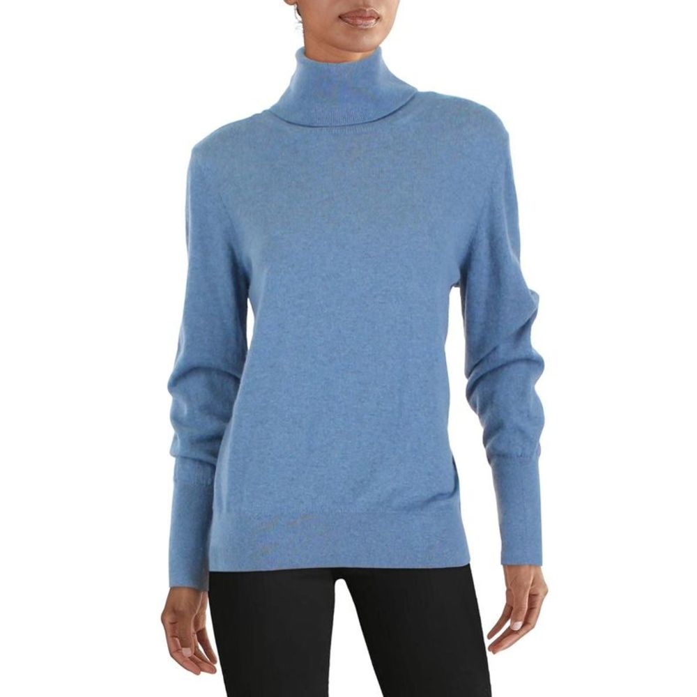 Barbour Womens Nancy Blue Wool Blend Turtleneck Pullover Sweater Top NWT